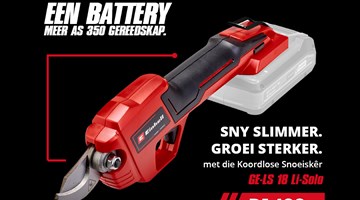 Einhell Promosie - Koordlose Snoeiskêr